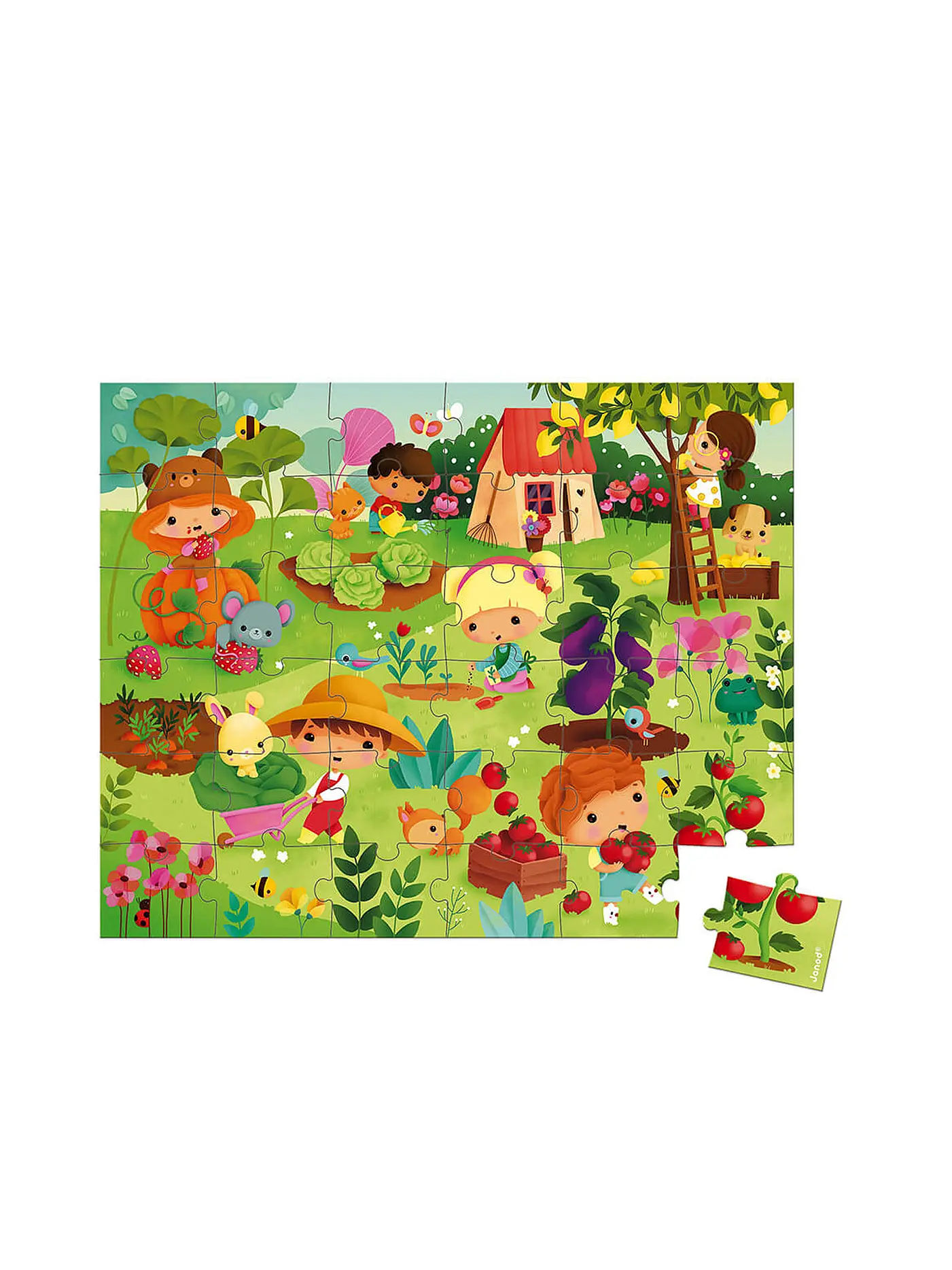 JANOD | Puzzle - Garten im Koffer 35 Teile | 